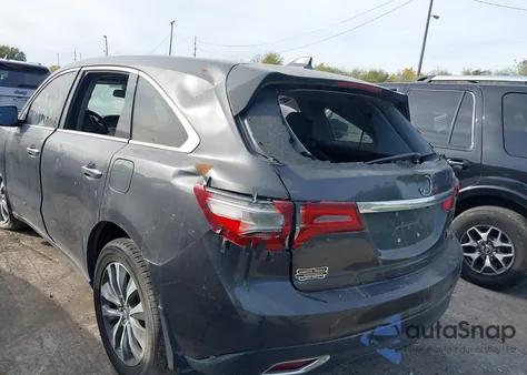 2014 Acura Mdx Technology Package z USA, uszkodzony, nr VIN 5FRYD4H42EB032025